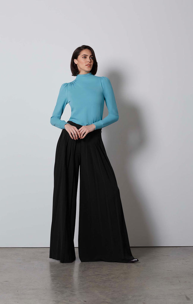 Buy BLACK ROCK-PLEATS Pleated Japanese Crêpe Pants online