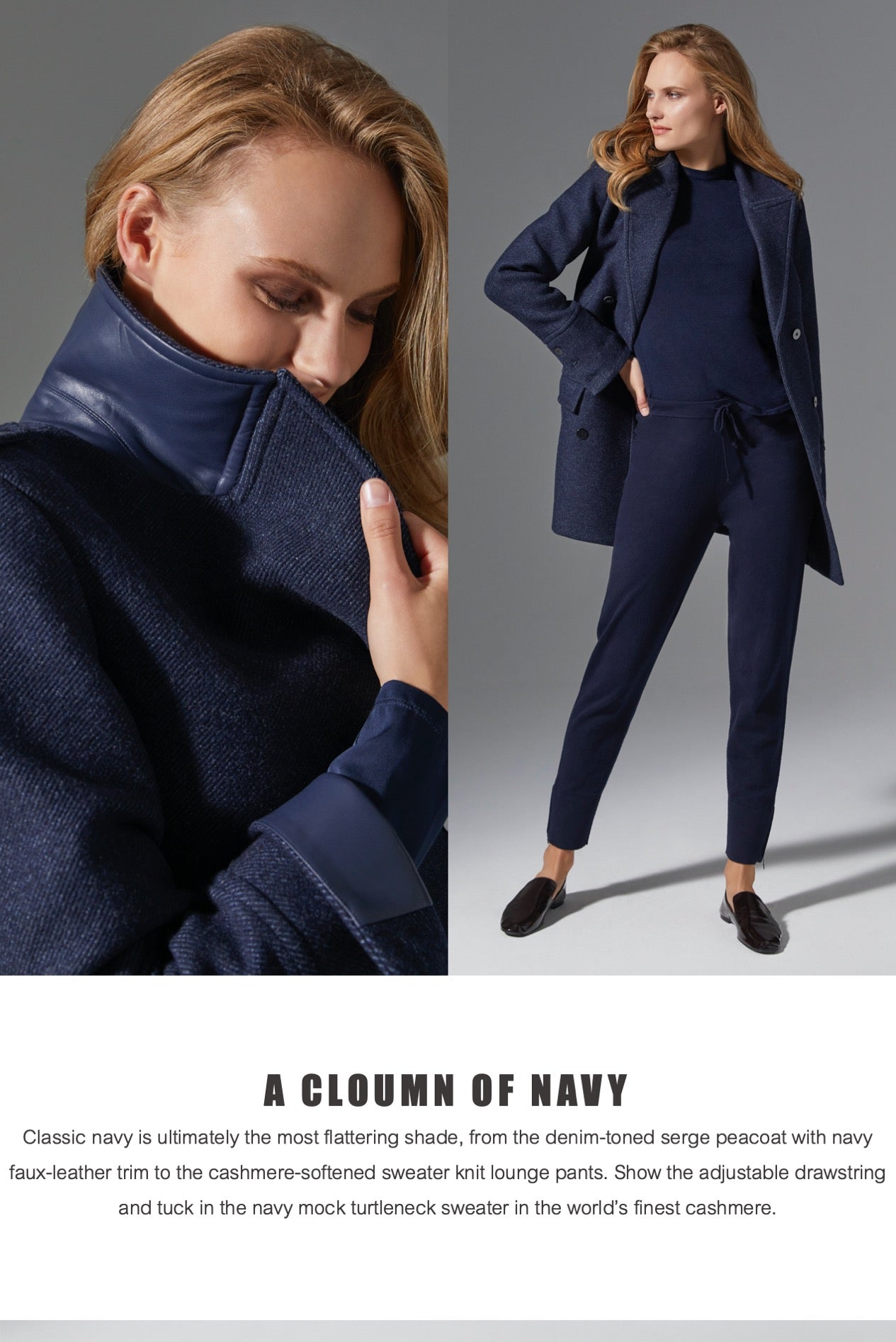 A Column Of Navy