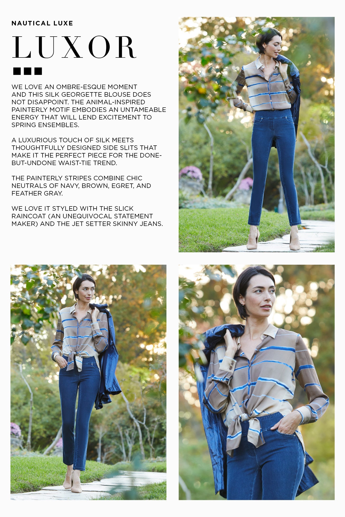 Nautical Luxe - The Luxor Blouse