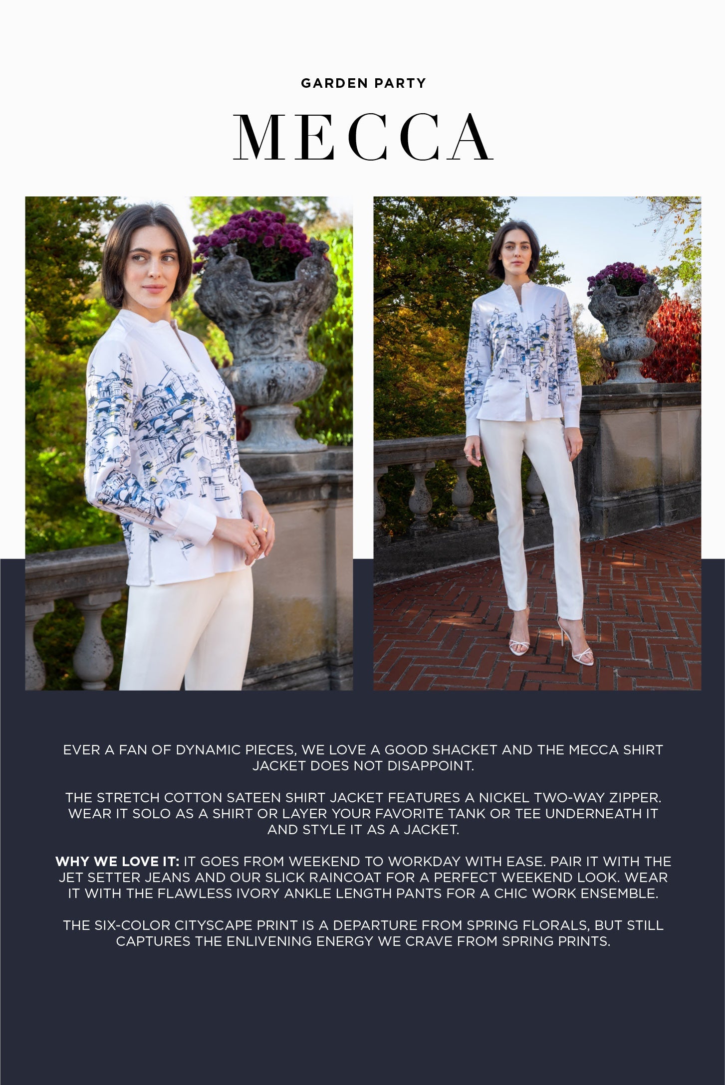 Garden Party - Mecca - Our Favorite Shirt Jacket