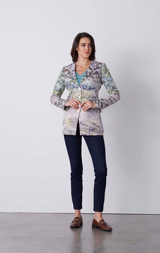 Sanctuary - Italian Ombré Jacquard Jacket - On Model