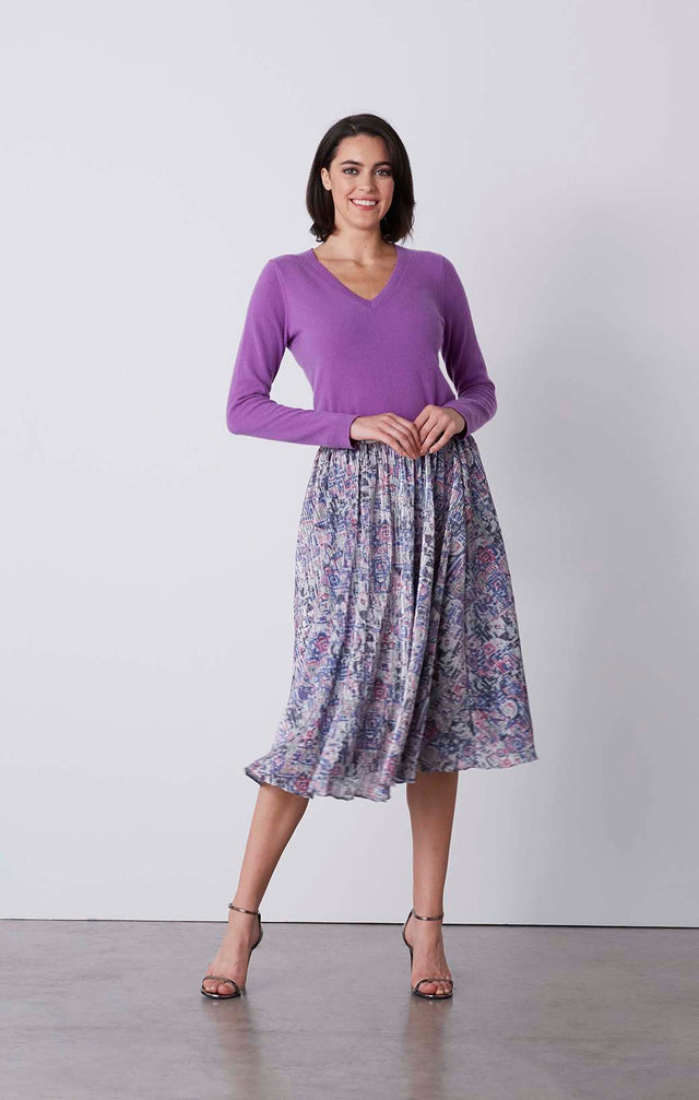 Brilliant - Sparkling Midi-Skirt - On Model
