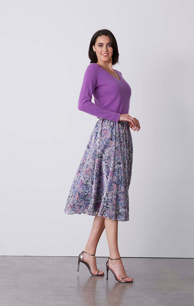 Brilliant - Sparkling Midi-Skirt - On Model
