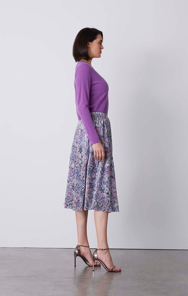 Brilliant - Sparkling Midi-Skirt - On Model