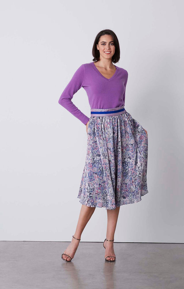 Brilliant - Sparkling Midi-Skirt - On Model