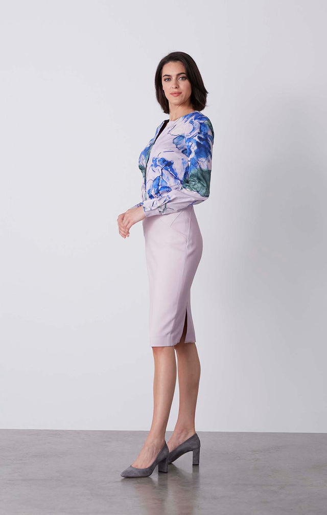 Dawning - Architectural Pencil Skirt - On Model