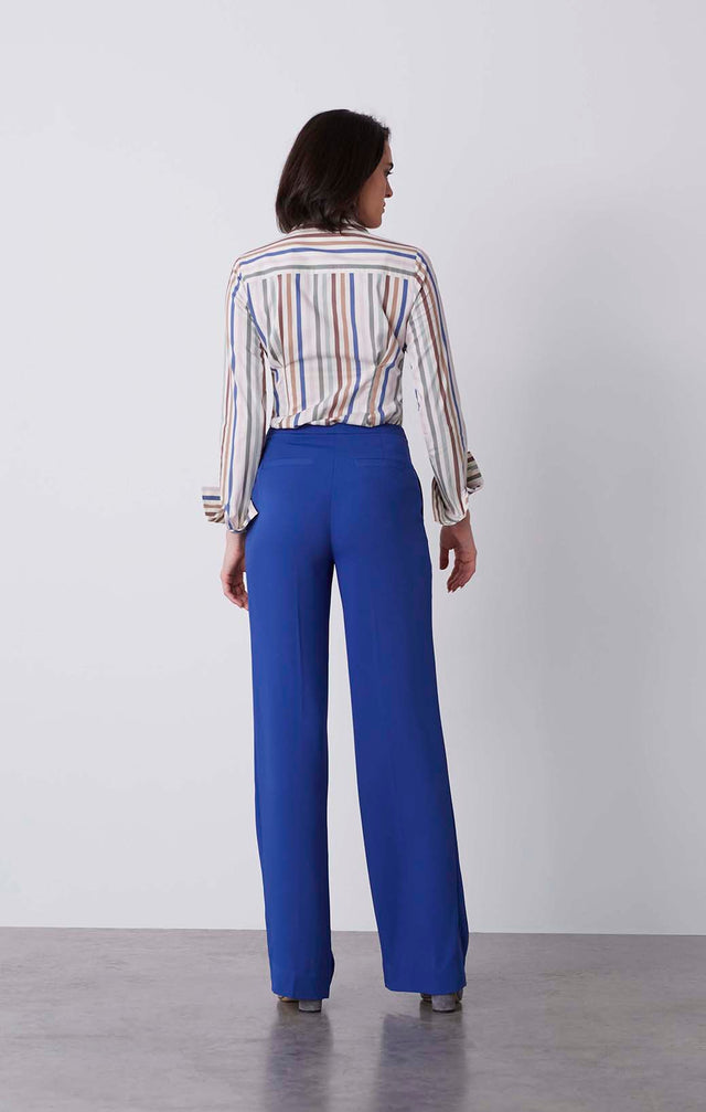 Stratosphere - Pleated Pants In Japanese Crêpe - On Model