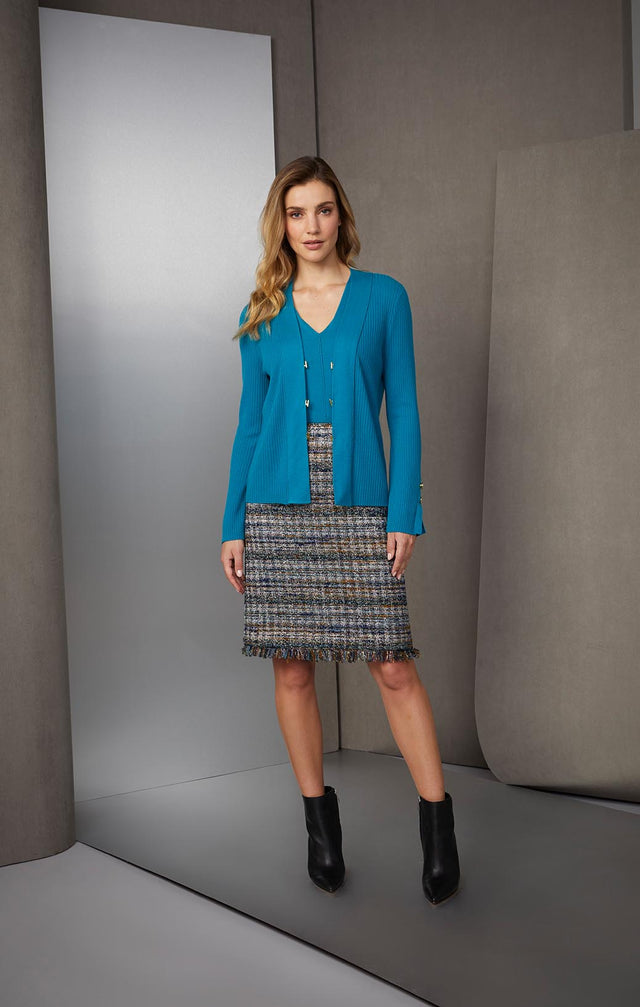 STAR QUARTZ-RIBBED CASHMERE KNIT SHELL-1-KN-1687-ON MODEL
