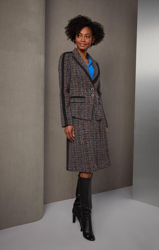 CITY LIGHTS-ITALIAN TWEED SKIRT-5-SK-1932-ON MODEL