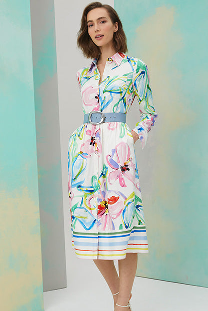 Lookbook photo of model wearing Giverny dress.