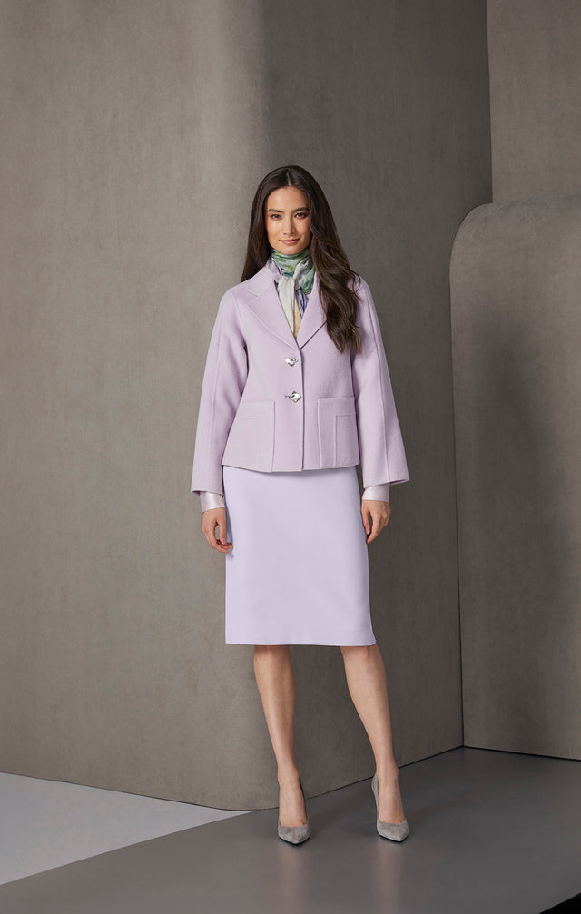 Nebula - Double-Faced Wool Jacket - On Model, Look