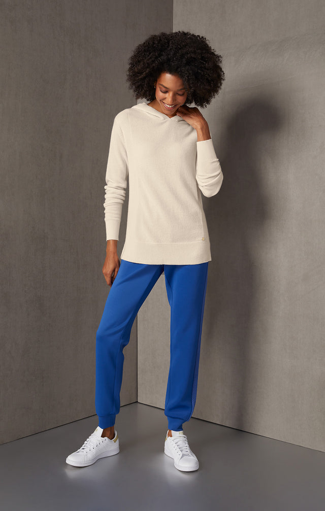 Majestic - Hooded Cashmere Pullover - On Model, Look