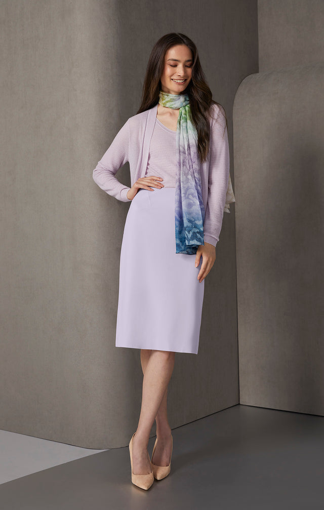Exhilarate - Reversible Waffle-Stitch Cashmere Shell - On Model, Look