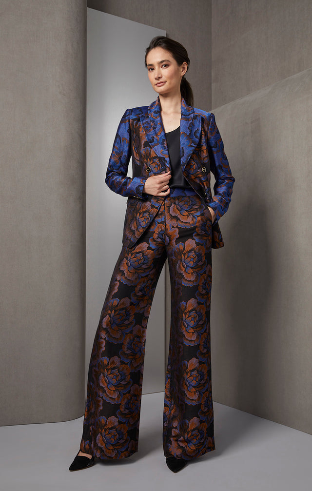 Magnifique - French Floral Jacquard Jacket - On Model, Look