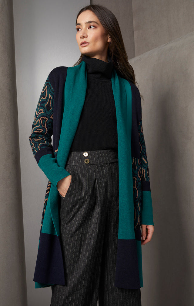 Navigation - Silk-Softened Mock Turtleneck - On Model, Look