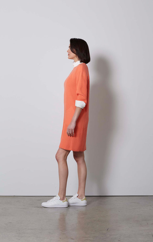ALGONQUIN-OTTOMAN RIB-KNIT DRESS-1-DR-1750-ON MODEL