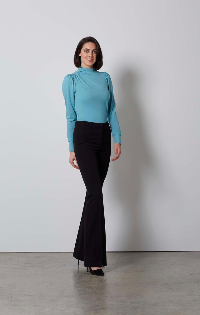 ARIANA-MOCK TURTLENECK TEE-1-TP-1907-ON MODEL