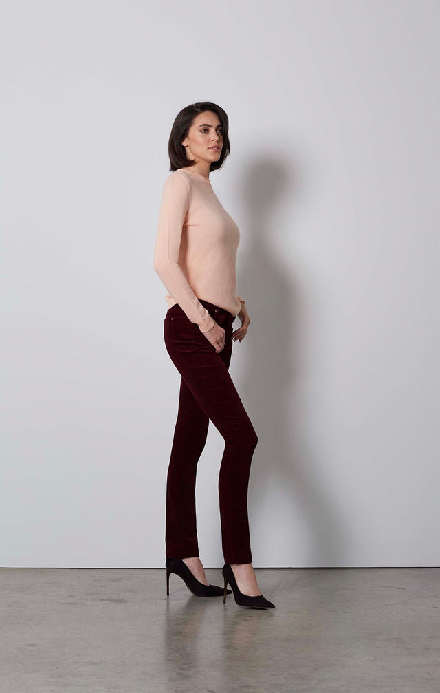 BELLINI-SHIRRED CASHMERE SWEATER-1-KN-1696-ON MODEL