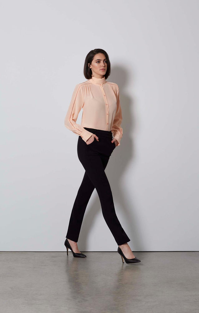 BLACK ROCK-ULTRAFINE CRÊPE TUXEDO PANTS-1-PT-1685-ON MODEL