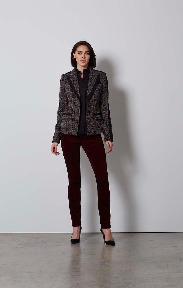 CITY LIGHTS-ITALIAN TWEED JACKET-5-JK-1811-ON MODEL