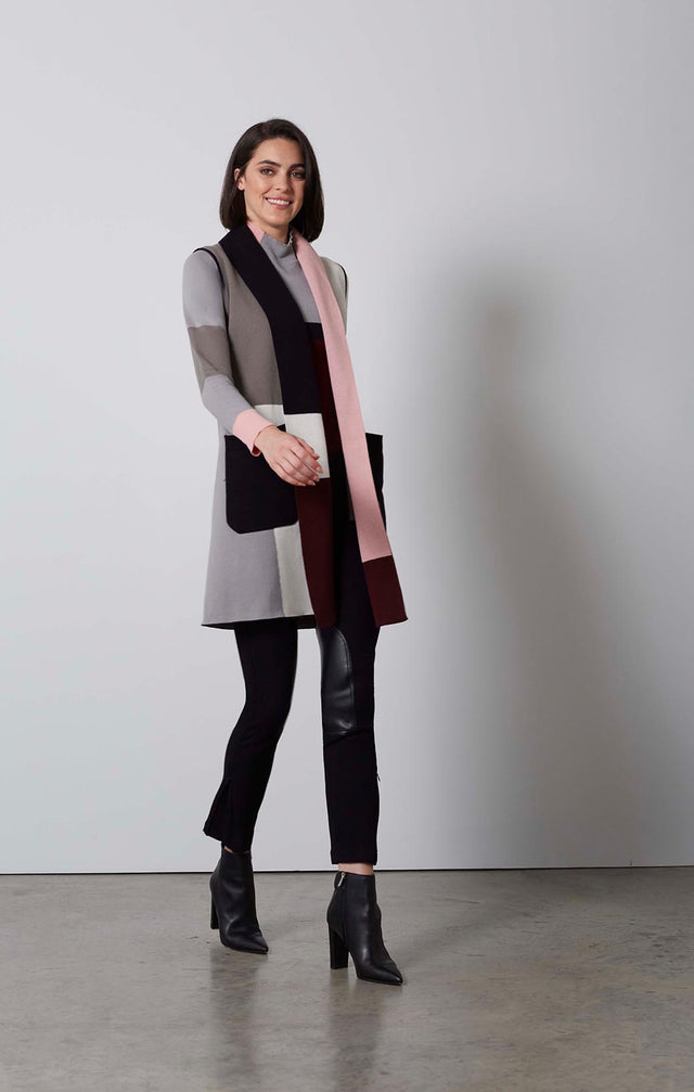 CUBISM-SILK-SOFTENED COLORBLOCK SWEATER VEST-5-KN-1778-ON MODEL