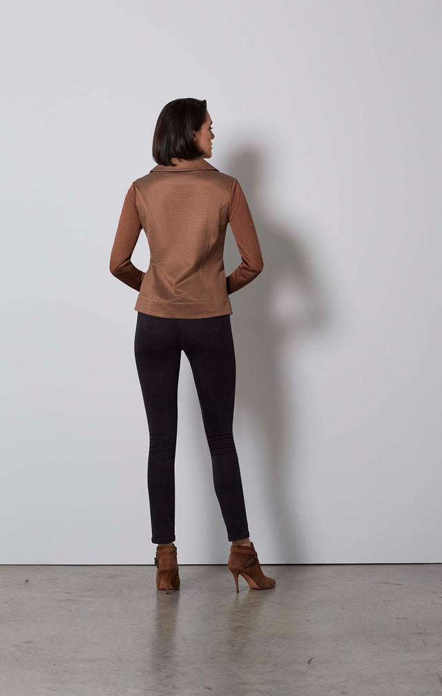 DAKOTA-ITALIAN KNIT SATIN JACQUARD TOP-1-TP-1901-ON MODEL