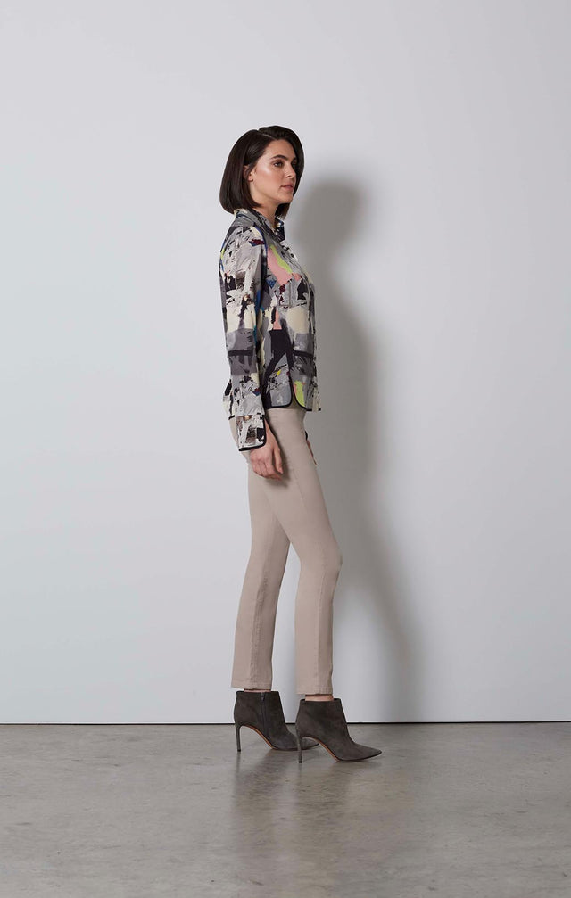 EXPRESSIONIST-ART-PRINT SILK CRÊPE BLOUSE-5-TP-1798-ON MODEL