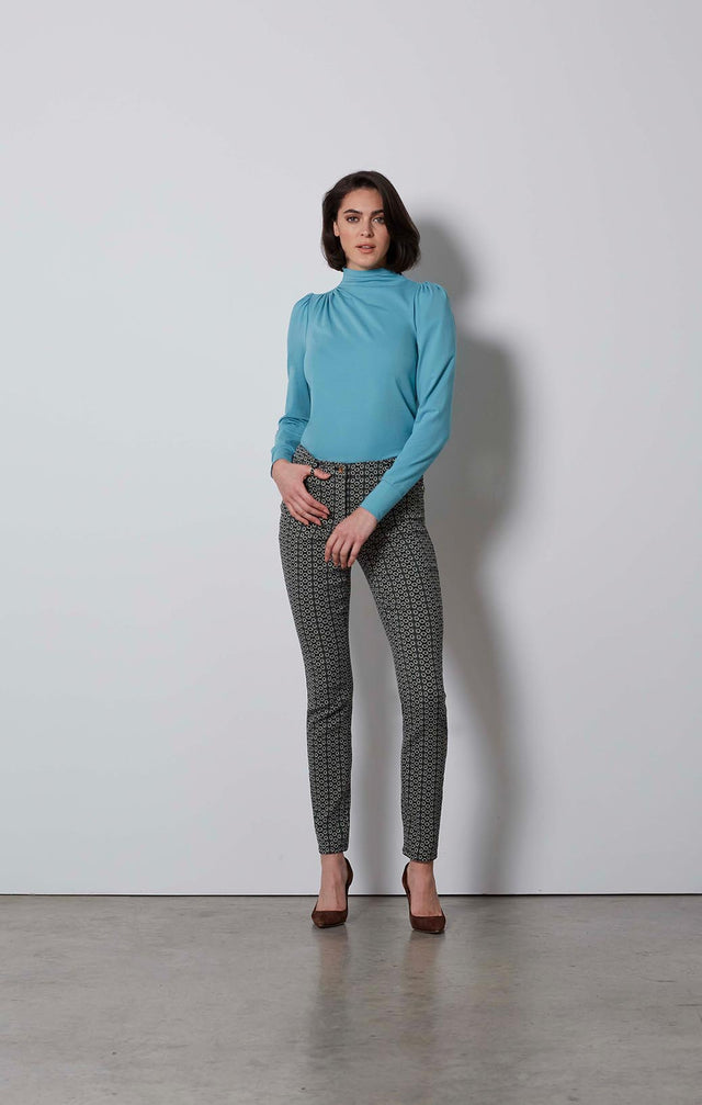 FANTASIA-EUROPEAN JACQUARD JEANS-1-PT-1765-ON MODEL