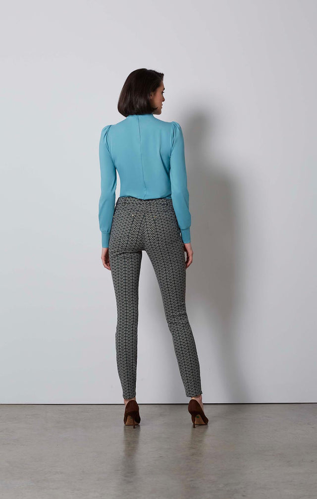 FANTASIA-EUROPEAN JACQUARD JEANS-1-PT-1765-ON MODEL