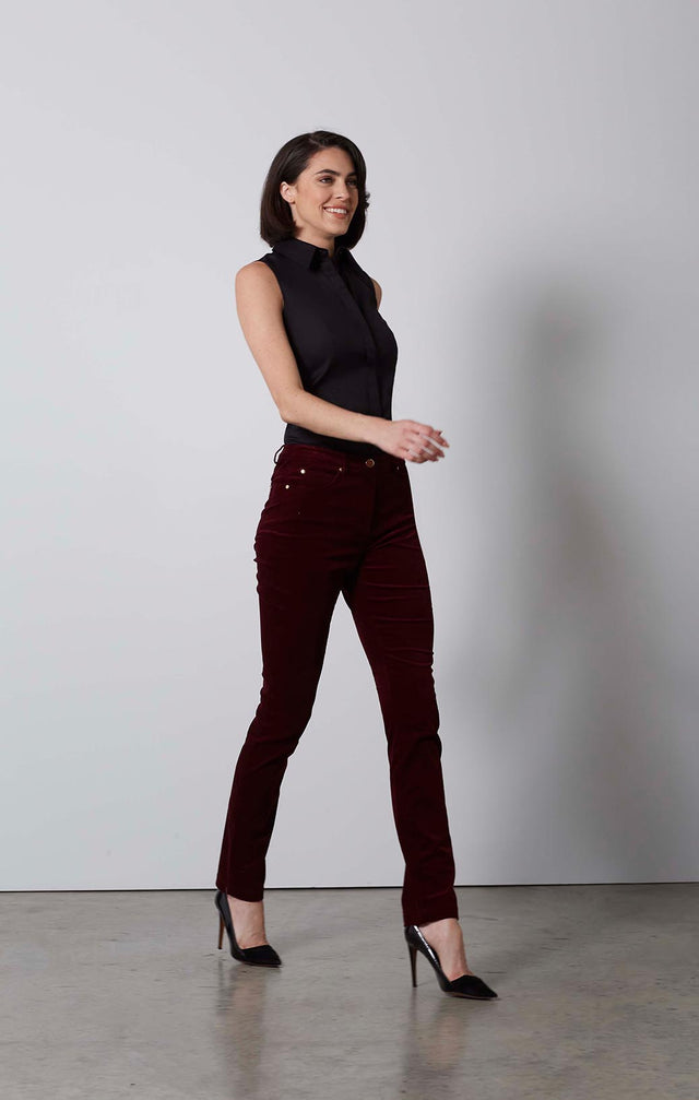 GRAND CRU-SPANISH VELVET JEANS-5-PT-1815-ON MODEL