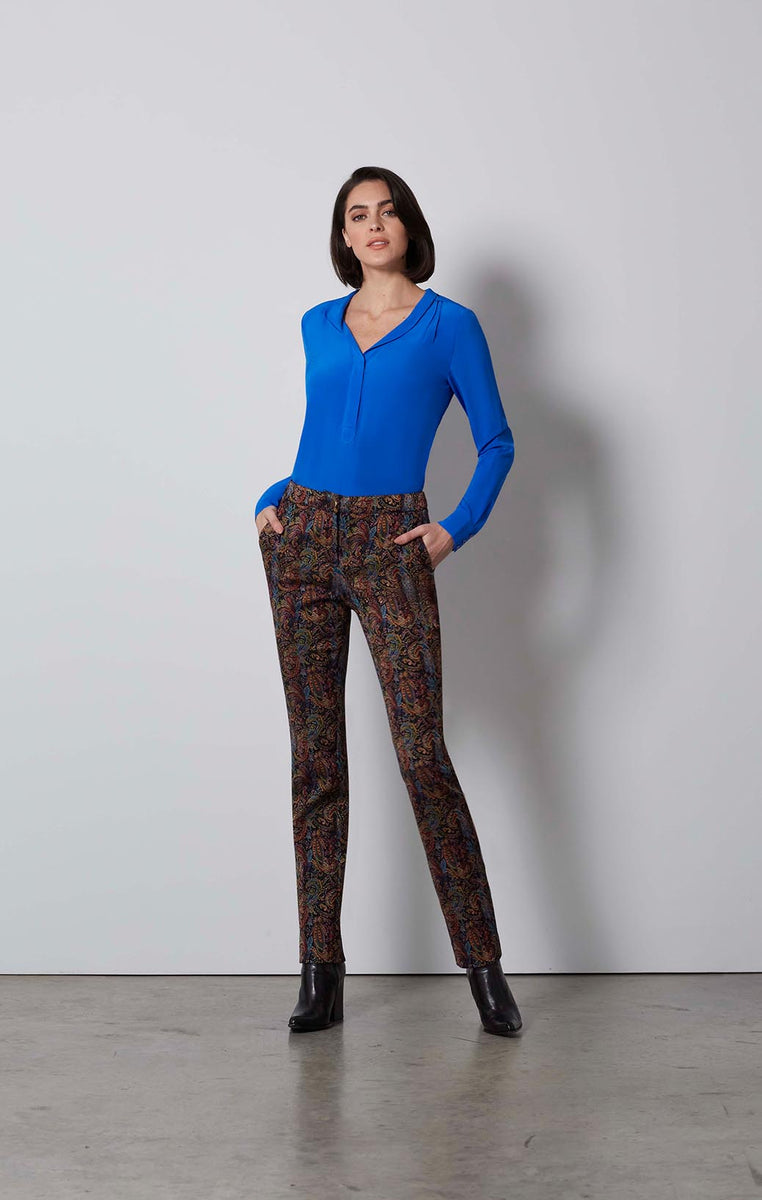 Buy IMPERIAL Italian Jacquard Trousers online - Carlisle Collection