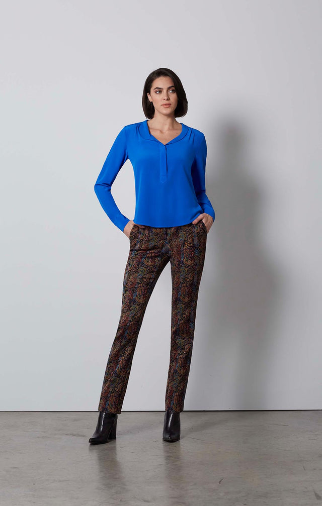 INNOVATION-SILK CRÊPE BLOUSE-5-TP-1716-ON MODEL