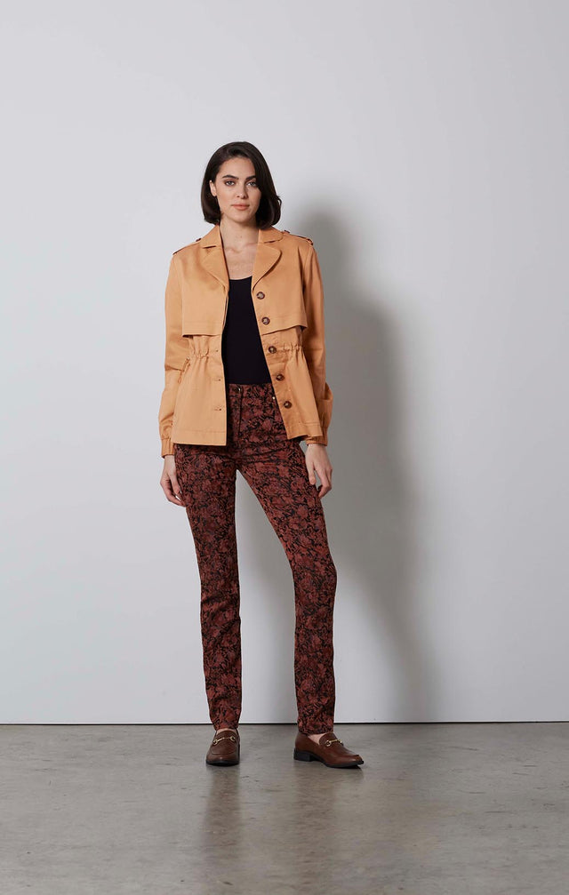MADISON-JAPANESE TWILL TRENCH JACKET-1-JK-1762-ON MODEL