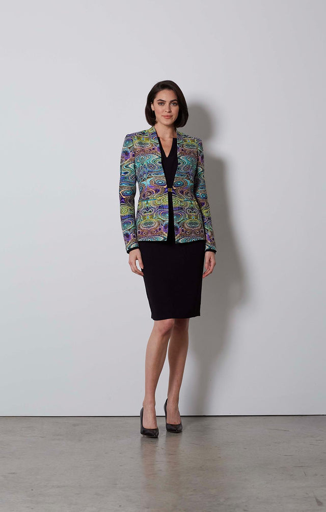 ORNAMENT-GEODE JACQUARD JACKET-1-JK-1648-ON MODEL