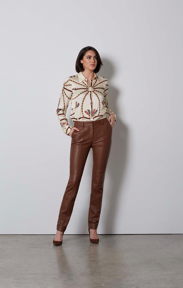 TIRAMISU-LAMB LEATHER PANTS-1-PT-1700-ON MODEL