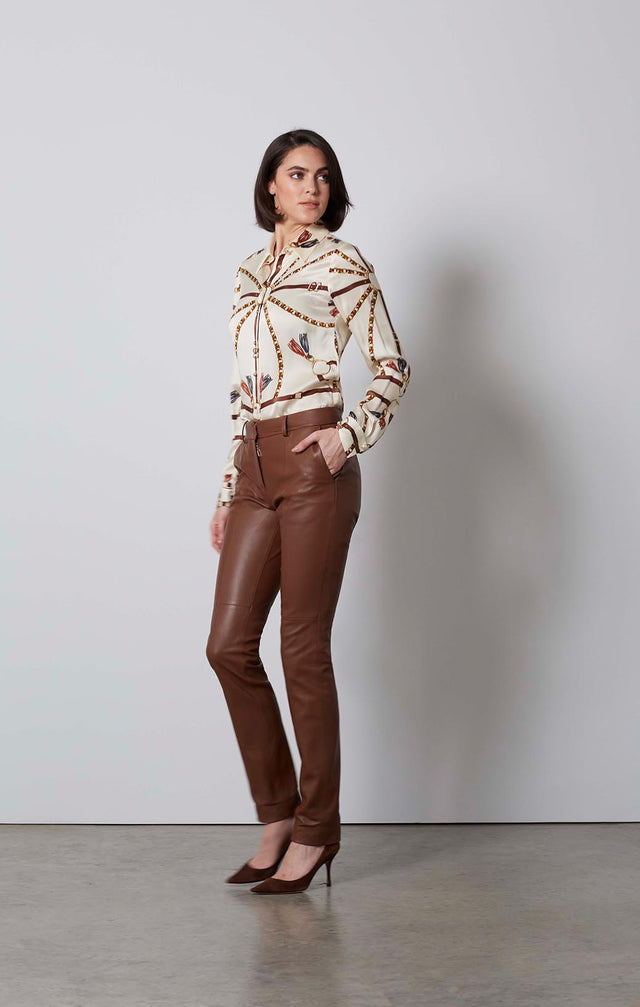 TIRAMISU-LAMB LEATHER PANTS-1-PT-1700-ON MODEL