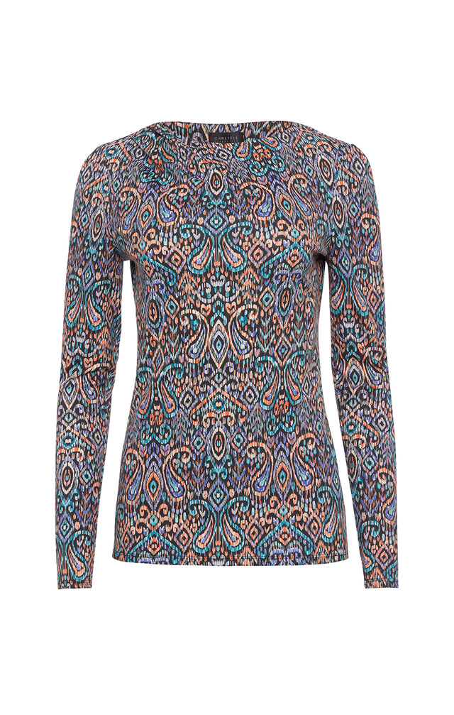 Babylon - Paisley Print Knit Jersey Top