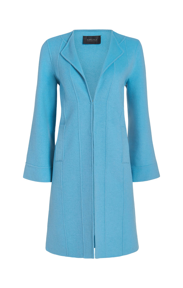 Cerulean - Double-Faced Wool Coat
