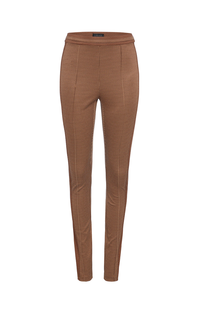 Dakota - Italian Knit Satin Jacquard Leggings