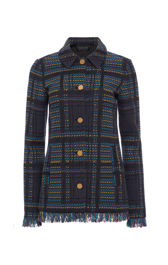 Lenape - Fringed Plaid Jacket