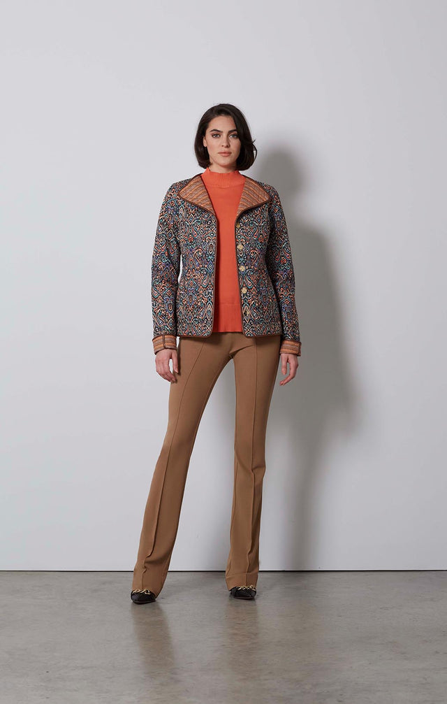 NIKITA-CML — CAMEL PONTE PANTS 1-PT-2389 - ON MODEL