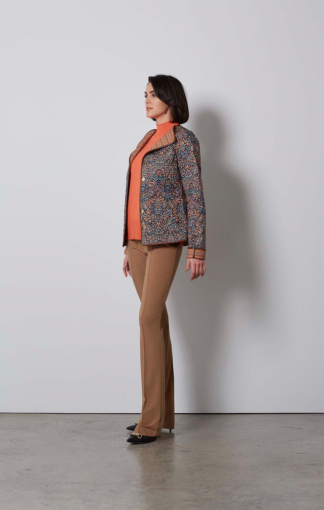 NIKITA-CML — CAMEL PONTE PANTS 1-PT-2389 - ON MODEL