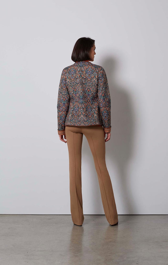 NIKITA-CML — CAMEL PONTE PANTS 1-PT-2389 - ON MODEL