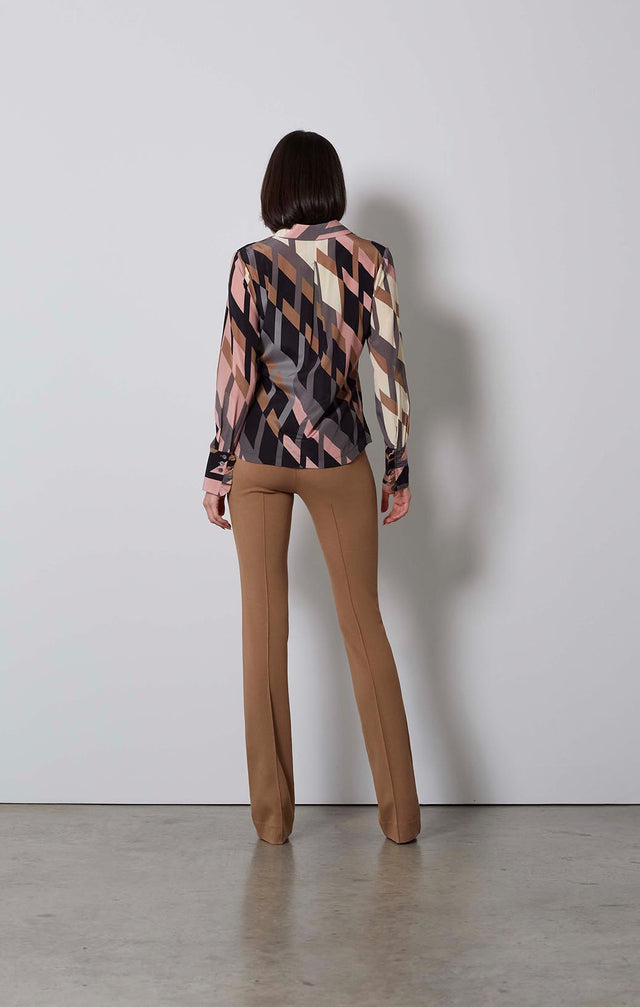 NIKITA-CML — CAMEL PONTE PANTS 1-PT-2389 - ON MODEL