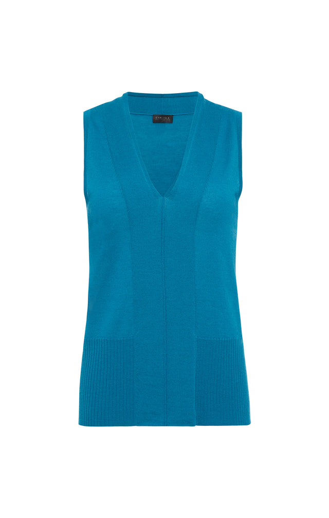 Star Quartz - Ribbed Cashmere Knit Shell