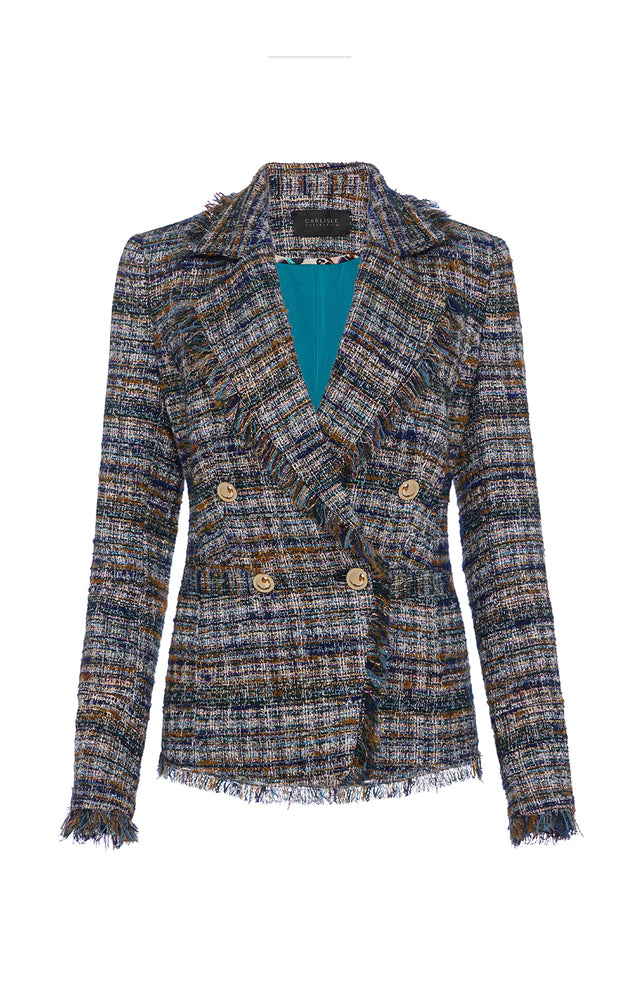 Uptown - Fringed Italian Tweed Jacket
