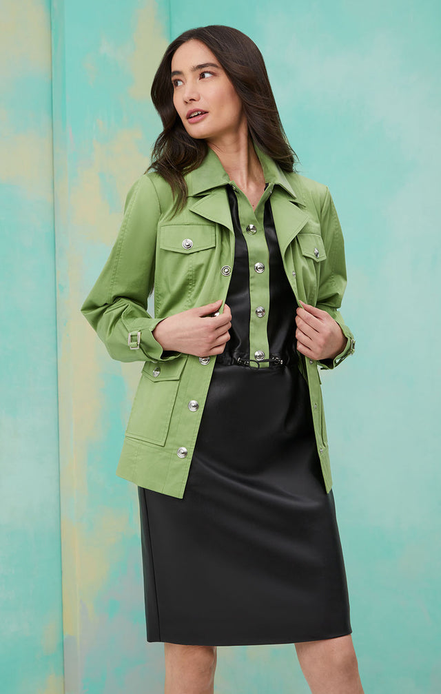 Explorer - Utility Jacket In Stretch Cotton Sateen - IMAGE