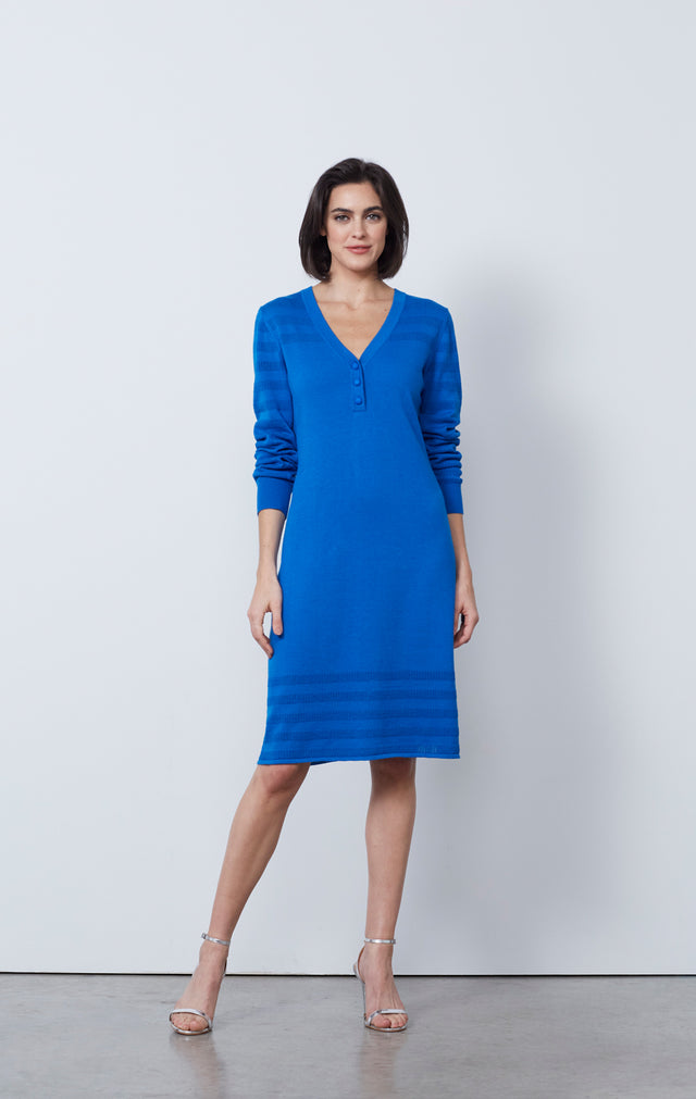 Countess - Pointelle Accented Knit Dress - IMAGE