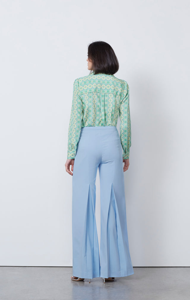 Bazaar - Stretch Double-Weave Pleat-Front Pants - IMAGE