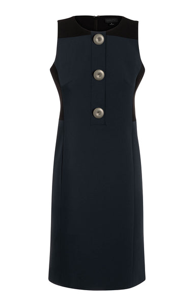 Wayfarer -Colorblock Italian Twill Sheath Dress - Carlisle